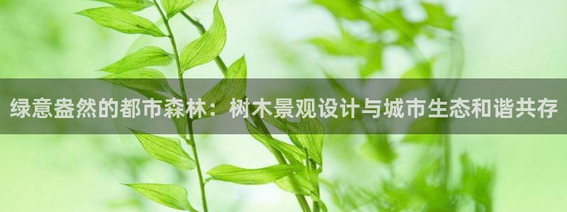 临平摩根娱乐会所怎么样：绿意盎然的都市森林：树木景观设计与城市生态和谐共存